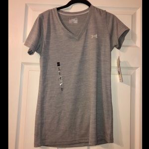 Gray under armor workout tee